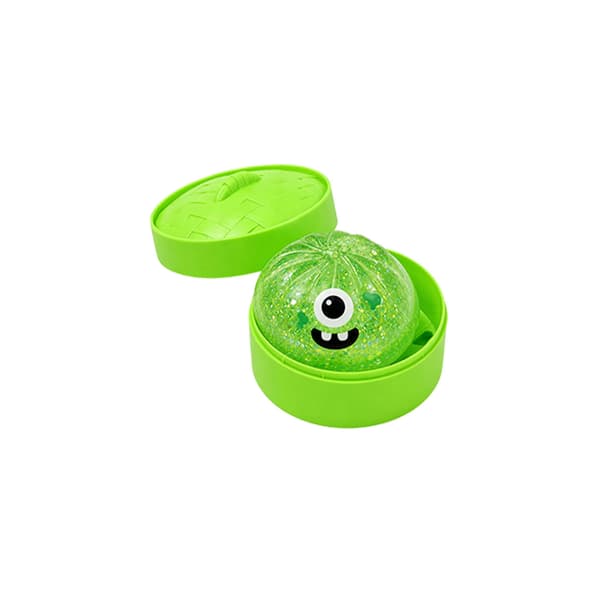Grøn Enøjet Monster Bolle Squishy Legetøj til Halloween