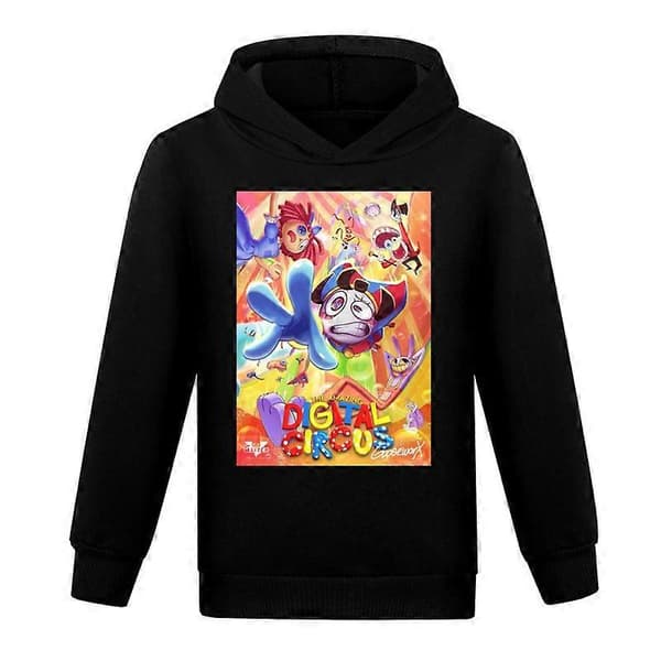 Digital Circus hettegenser for gutter og jenter black 120