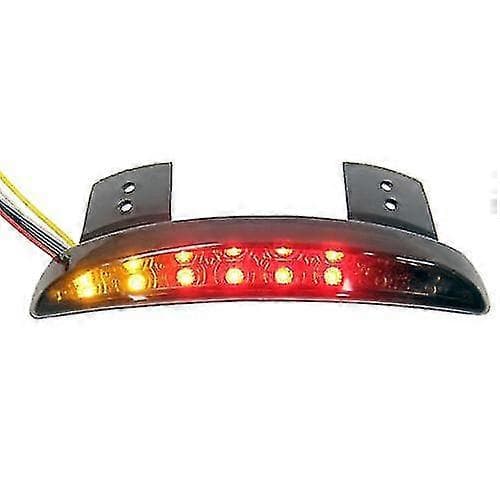 Røget Bageste LED Blinklys Baglygte Bremselys Stoplys Til Motorcykel Bobber Chopper