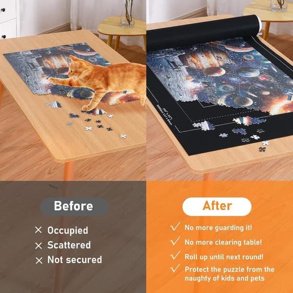 Puzzle Mat for Puzzles - Rollable Storage for up to 3000 Pieces