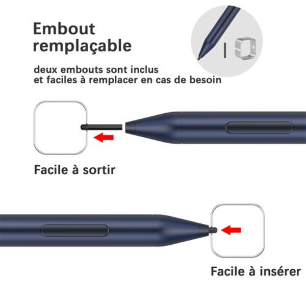 (Sølv) Digital berøringsskjerm-stylus penn for Microsoft Surface