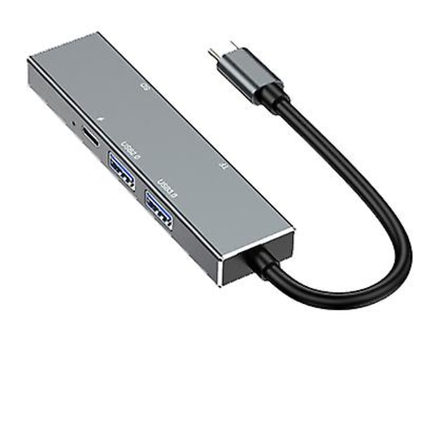 Type-C - HDMI -laajennustelakka, 6-in-1-keskitin USB 3.0- ja SD/TF-tuella