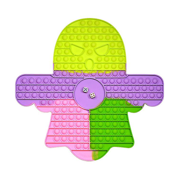 Tryck Bubbla Leksak Fyrkantig Sensorisk Leksak För Ångest Stresslindring Gåvor Spel För Barn Vuxen Hemma The Ghost Board Is Green