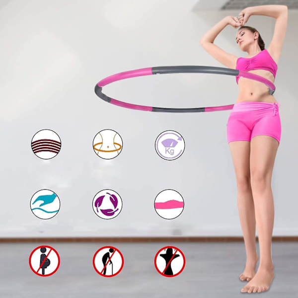 Irrotettava Hula Hoop painonpudotukseen ja hierontaan