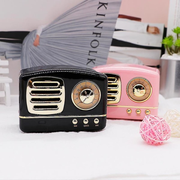 Retro Langaton Bluetooth-yhteensopiva Kaiutin Vintage Mini Stereokaiutin Green