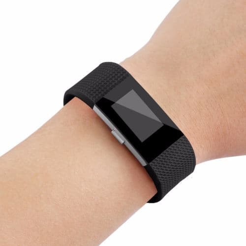 [LCS] Udskiftelig justerbar rem til Fitbit Charge 2 140mm-170mm Sort