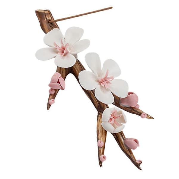 Røkelsespinneholder i Zen-stil, håndlaget keramikk, 2 stk.
