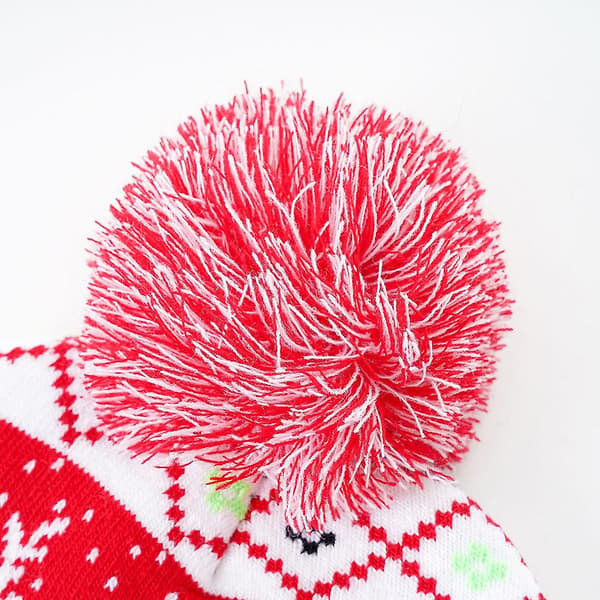 [LCS]Swotgdoby Julstickad Jacquardmössa, Unisex Varm Mössa Med F