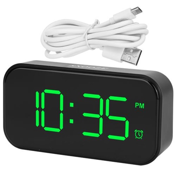 [LCS]Senge USB Digital Touch Vækkeur 12 / 24H - Grøn
