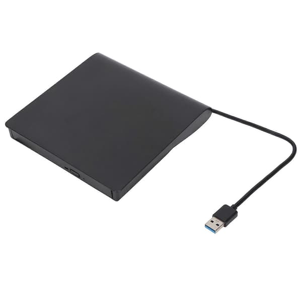 [LCS] Ekstern DVD-stasjon Svart USB 3.0-grensesnitt Stabil Pålitelig Lav støy Horisontal Selvbærende drift CD-brenner