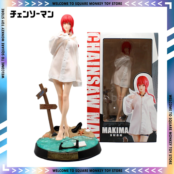 31cm Chainsaw Man Figur Makima Hentai Kläder Avtagbara Anime Figurer Makima Sexig Tjej Chainsaw Figur Staty Modell Leksaker 43cm Makima