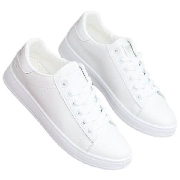 Vita sneakers för män Trendiga skor 836 white 43