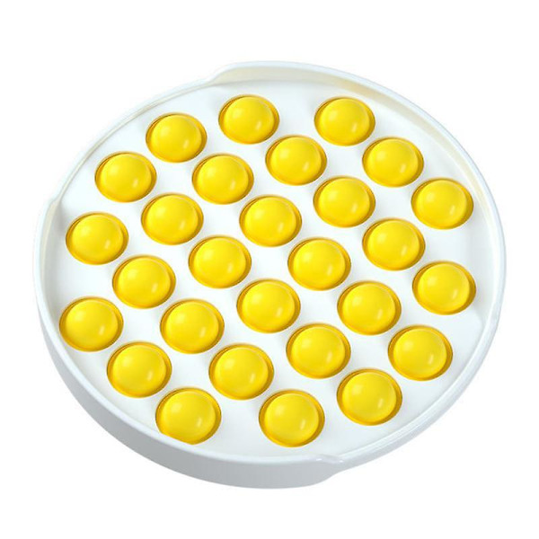Cirkelformad Pop It Bubbel Popping Spel Yellow