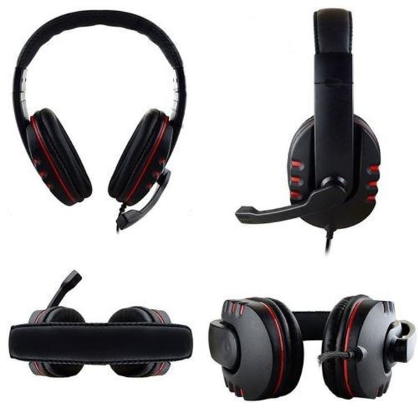 USB Kabelanslutet Gaming Headset för Sony PS3PC