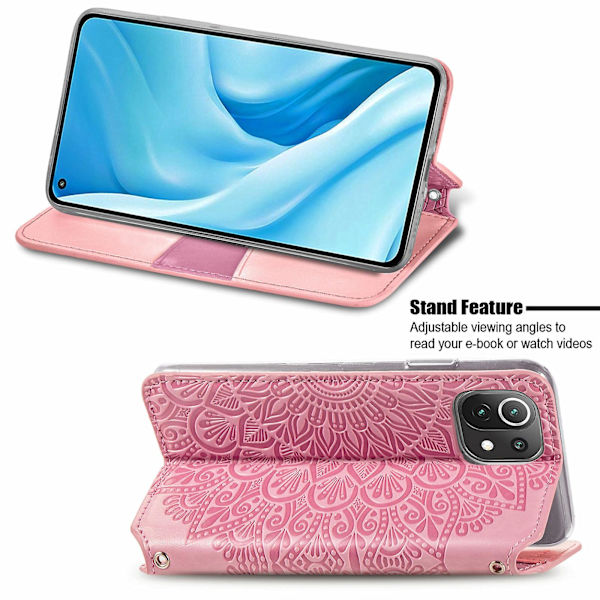 Kotelo Xiaomi Mi 11 Lite Lompakko Kuvio Etui Puhelintasku Coque