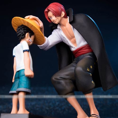 [LCS]Udsøgt One Piece Luffy og Shanks 17cm dukke