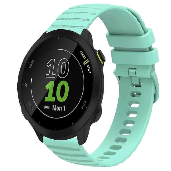 Til Garmin Forerunner 55 Silikone Erstatningsurrem Med Komfortabel Pasform Teal