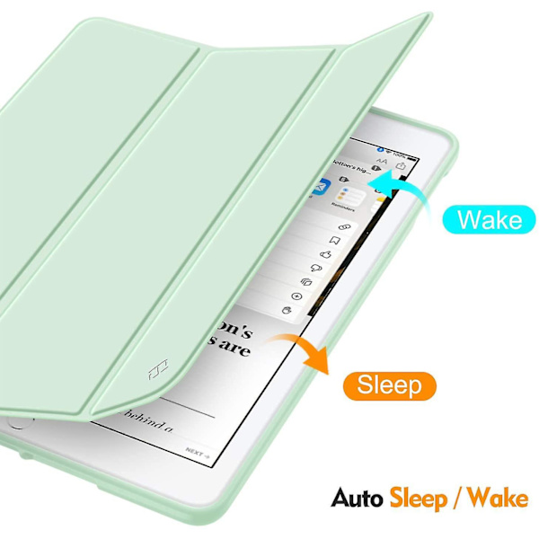 Cover til Ipad Air 4. generation 2020 med penholder, Ipad Air4 10,9 tommer cover, Stødsikkert Smart Shell green