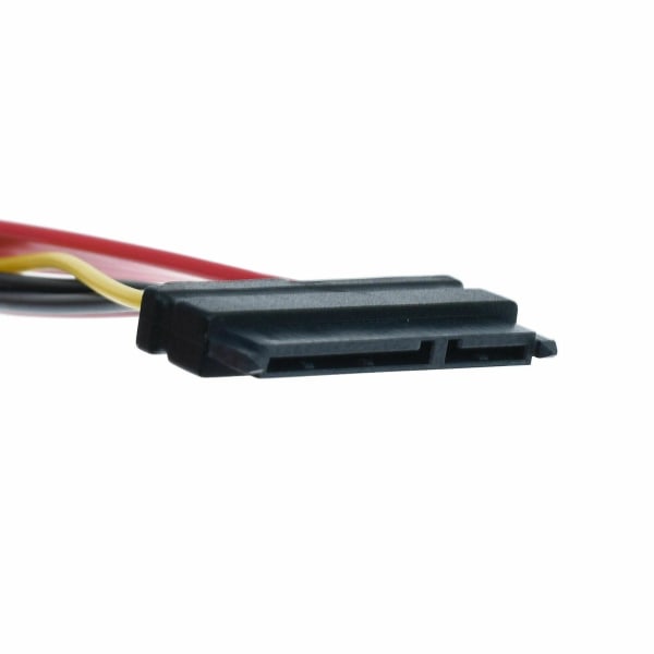 15+7 Pin Sata Hdd Förlängningskabel Data & Ström Hane Till Hona - 19\" / 50cm