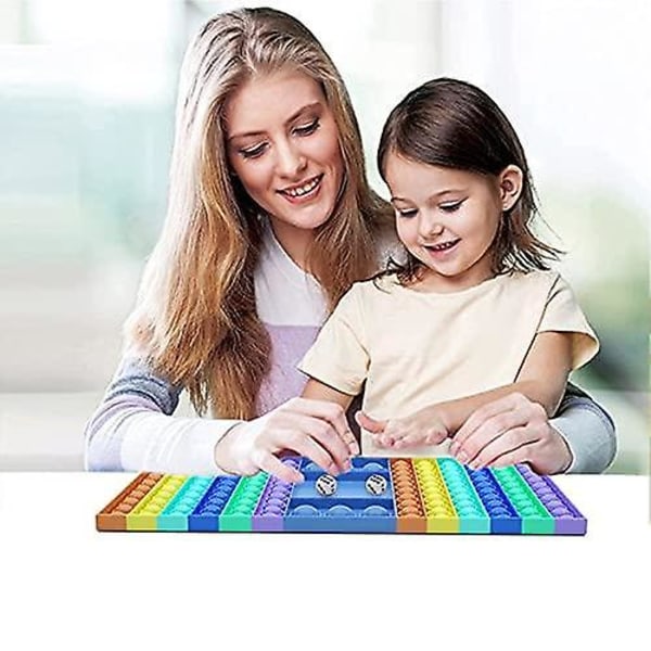 Stora pop-spel fidget leksaker, dubbelspelare tryck bubbla schackbrädesleksak
