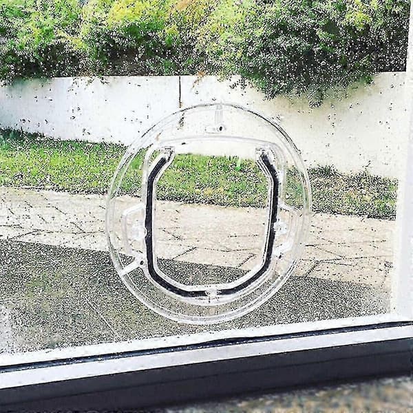 [LCS] Nem installation glas kæledyrslem 30x30cm til katte med manuel låsning
