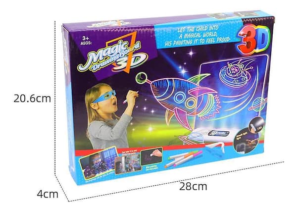 [LCS] Light Up Tracing Pad, barn Magic Pad Light Up ritbräda style1