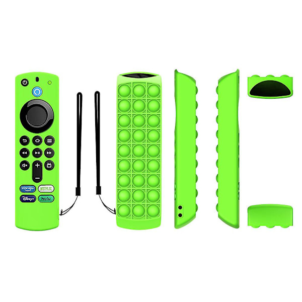 Silikonbeskyttelsesdeksel for Alexa Voice Remote 3. generasjon 2021 Green
