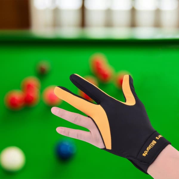 [LCS]1/2/3 Venstrehånds Snooker Billardhandske Gave Lavet af Elastisk Gul Sort 1 Pc Yellow Black