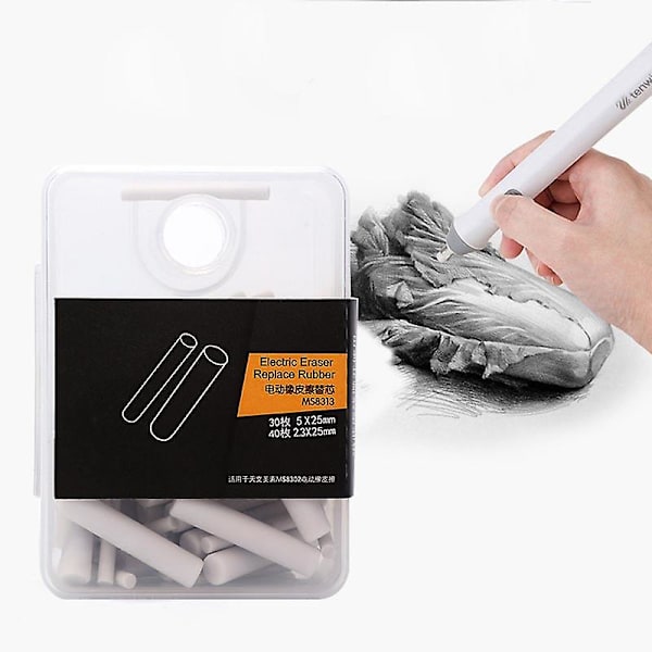 2,3 mm 5 mm Elektriskt Suddgummi Refill Ersättningssudd Skissudd