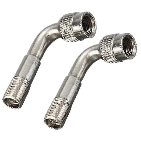 Nem-installerbar dækventilforlænger til motorcykel og køretøjer silver