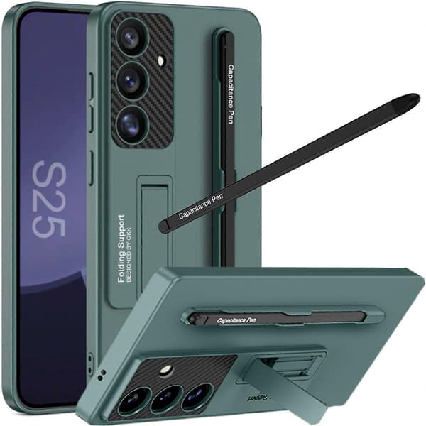 [LCS]S Pen til Samsung Galaxy S25 Plus-deksel med støtte og penn, deksel