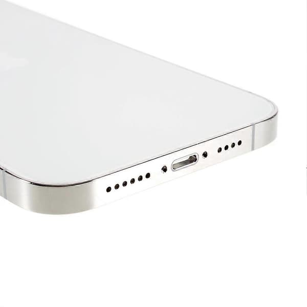 [LCS]Til iPhone 12 Pro Max Bagbatterihus Dæksel+Midterpladeramme+Sideknapper, EU-version Multicolor Silver