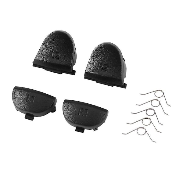 Reparasjonsdeler for håndtak, ledende gummipute + knapp + fjær + skrutrekker + joystickhette 20 stk/sett for PS4