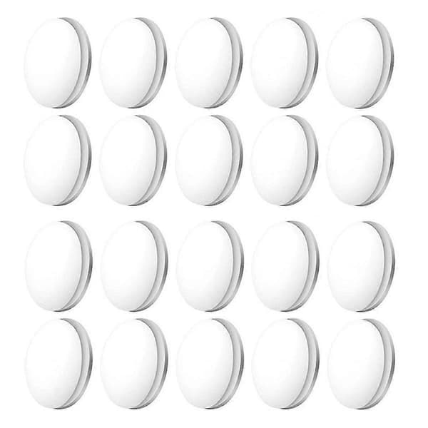 20 st magnetiska gardinvikter Draperivikter Magnet Duschdraperivikter Botten för duk Gardinfoder B White