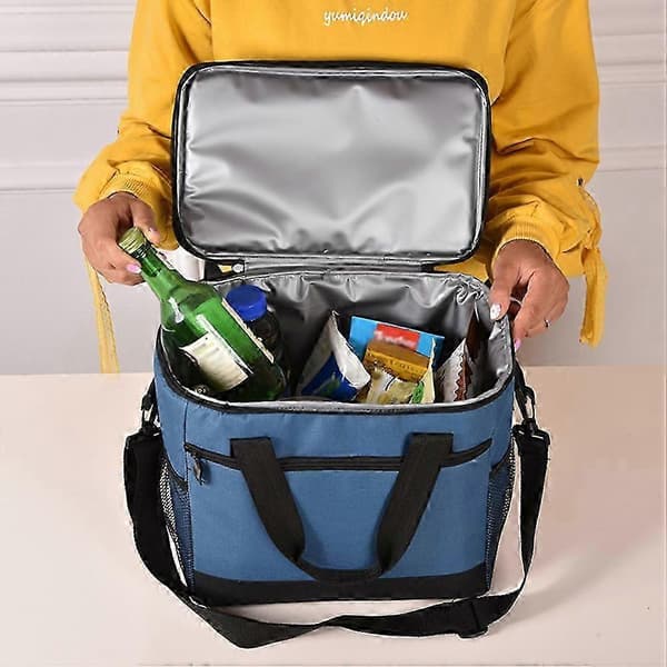 Praktisk udendørs picnictaske Vandtæt termotaske Multifunktionel mulepose til rejser og camping (Navy)