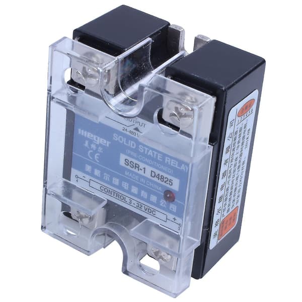 [LCS]Mgr-1 D4825 Enkeltfaset Solid State Relæ 25a 3-32 V Ac 24-480 V