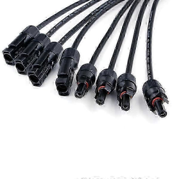 Solcelleforbindere 4 i 1 til fotovoltaisk panelkabeladapter