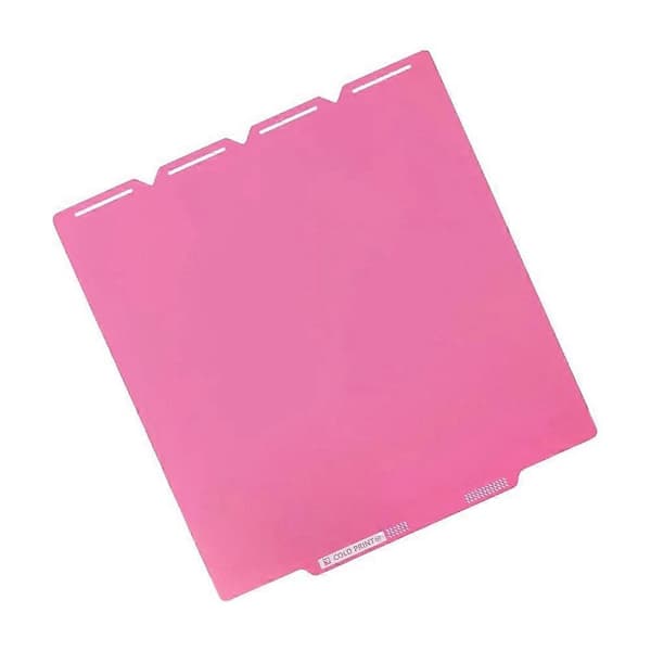 Til Snapmaker U1 Build Cold Plate PEI Dobbeltsidet Fleksibel Magnetisk Stål til Snapmaker U1 3D Printer Dele Pink