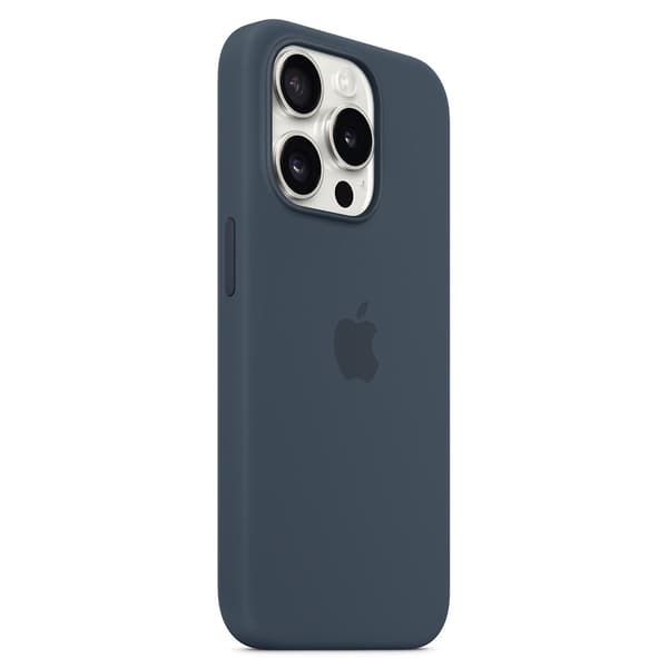 [LCS] Deksel til iPhone 15 Pro Max, silikon, magnetisk, kompatibelt med MagSafe, mørkeblå Dark blue iPhone 15 Pro Max