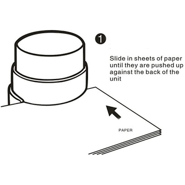 3 pakkausta Läpinäkyviä nitojia ilman niittejä Paper Grip 5 arkkia C
