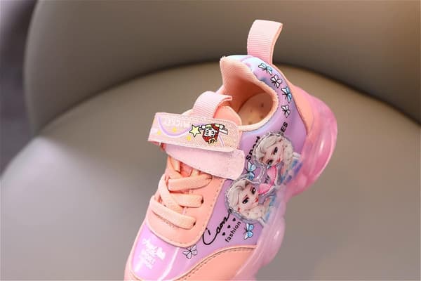 LED sko til piger, lette mesh sko, cross-training sko, afslappede børnesneakers B Pink B Pink 24
