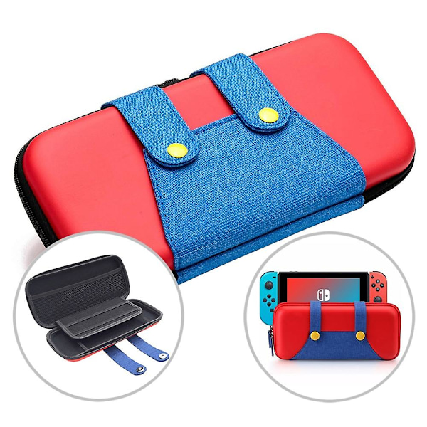 Sött Nintend Switch Förvaringsväska Mari Stil Färgglatt Skyddande Bärväska Kompatibel med Nintendo Switch