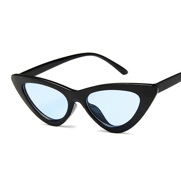 Vintage cateye solglasögon dam sexiga retro små kattögon solglasögon Trans red