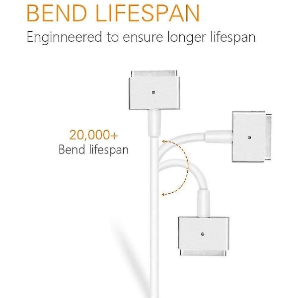 85W Magsafe 2 Strömadapter För Apple, 85W-spets Strömladdare