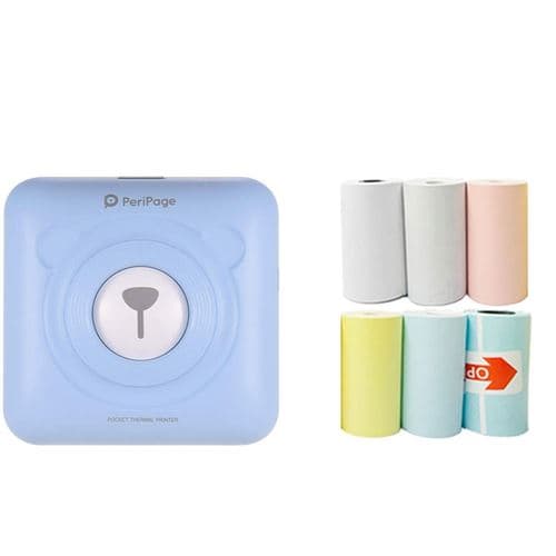 [LCS] Mini termisk skriver A6 Peripage Bluetooth-kompatibel med mobiltelefon