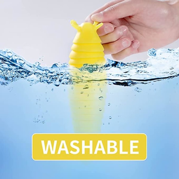 Artikulerad Stretch Snigel Fidget Leksak, Sensoriska Leksaker yellow