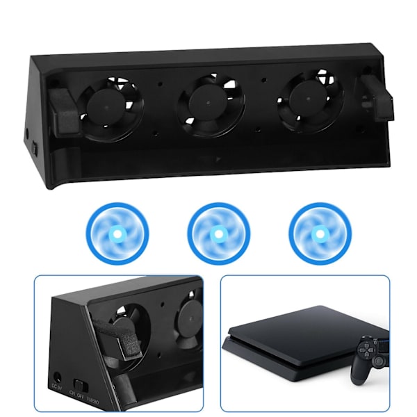 PS4 Slim Kylfläkt Temperaturkontroll