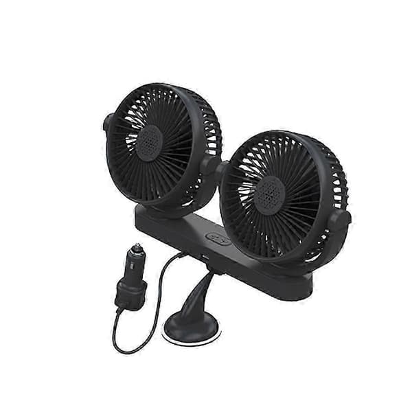 [LCS] Bilkøleventilator 360 grader drejelig, 3 hastigheder 12V 24V elektrisk bilkøleventilator_ynak2