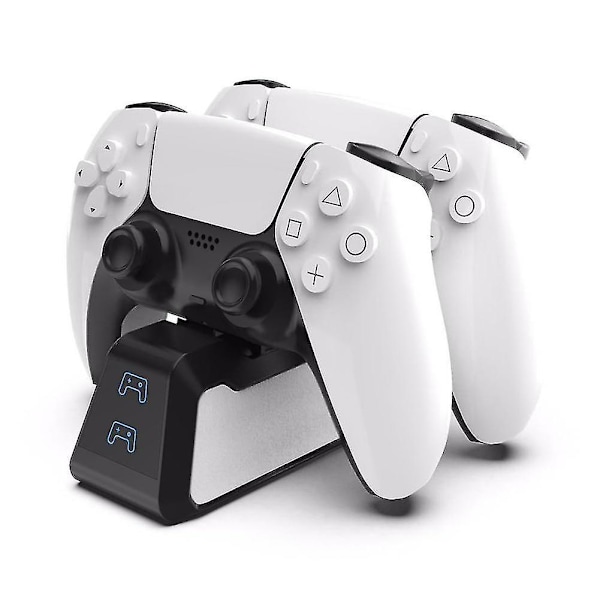 Snabb laddare för PS5-kontroller USB-port Dualsense snabbladdningsstation med LED-indikator för PS5 trådlösa kontroller