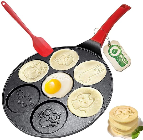 [LCS] Pannkaksformar för barn Nonstick Crepe Pan Gri